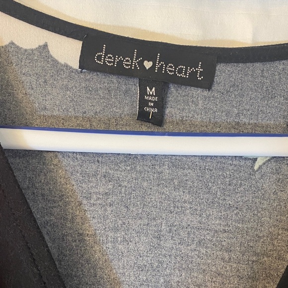 Derek Heart Black Floral Mini Dress - Picture 2 of 4